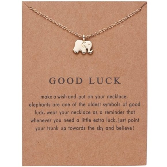 Jewelry - 3 for $30 NEW Dainty Gold Elephant Necklace